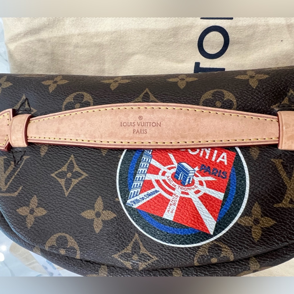 LOUIS VUITTON MONOGRAM MY LV WORLD TOUR CUSTOM BUMBAG 2020 **RARE BAG*** - Picture 8 of 17